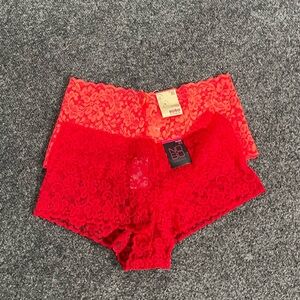 NWT NOBO Bundle Women's  Lace Boyshort Panties Sz M